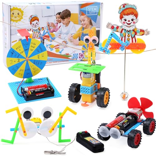 Afufu STEM Spielzeug Experimente für Kinder ab 6, Elektronik Baukasten Roboter Bausatz, Geschenke Coole Sachen für Jungen 8 9 10 11 12 13 14 Jahre, Wissenschaft Elektrobaukasten für Kinder von Afufu
