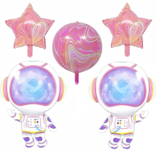 5Pcs Astronaut Balloons,Outer Space Girl Astronaut and 4D Planet Balloons for Universe Space Galaxy Planet Space Travel Theme Birthday Party Decor 5Pcs Astronaut Balloons,Outer Space Girl Astronaut and 4D Planet Balloons for Universe Space Galaxy Planet Space Travel Theme Birthday Party Decor von Afuntuo