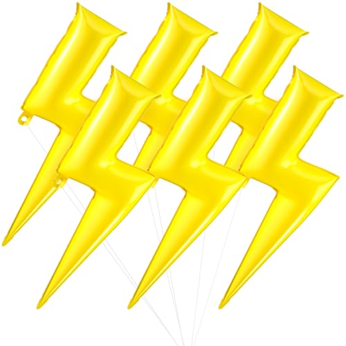 6 Stück Blitz Luftballons 45 Zoll Gelber Blitz Mylar Folienballons für Party Donner Blitz Form Schwebende Ballons für Jungen Elektrisch Geburtstag Party Hochzeit Graduierung Baby Shower Dekorationen 6 Stück Blitz Luftballons 45 Zoll Gelber Blitz Mylar Folienballons für Party Donner Blitz Form Schwebende Ballons für Jungen Elektrisch Geburtstag Party Hochzeit Graduierung Baby Shower Dekorationen von Afuntuo