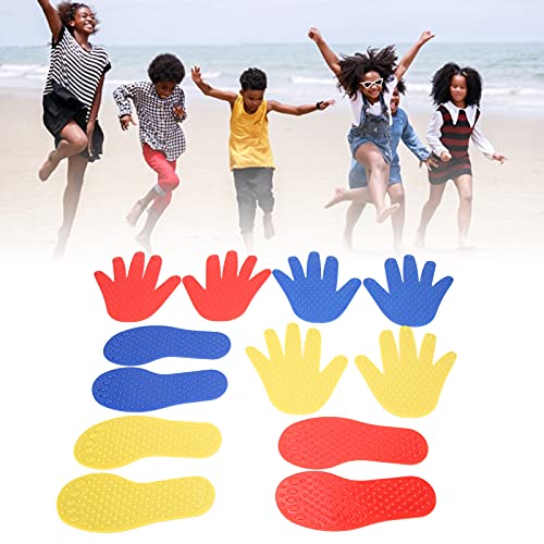 6 Stück Hände und Füße Sensorisches Spiel Matte Set, PVC-Übungs Spiel Matte Motor Skills Entwicklung Spielzeug Buntes Koordination Strain ing für den Innenbereich im Freien von Agatige