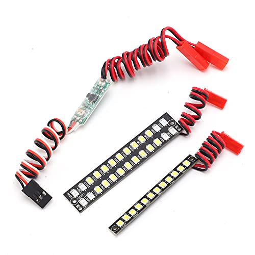 Agatige RC LED-Lichtleiste, LED-Leiste Dachlampe Simulation Heck- und Frontstoßstangen-Kit für 1/10 RC Crawler Car von Agatige