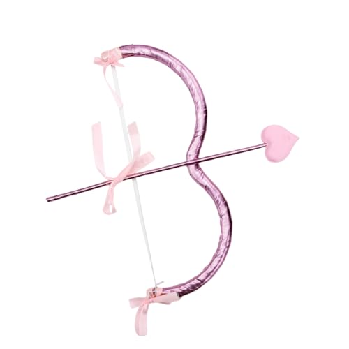 Agoky Cupid Mini Arrow Set Valentines Day Halloween Cupid Kostüm Zubehör Für Damen Kinder Cosplay Party Rosa Einheitsgröße von Agoky