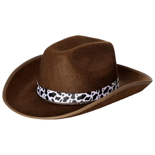 Agoky Erwachsene Cowboyhut Western Cowgirlhut Breite Krempe Sonnenhut Strandmütze Australienhut Cosplay Fasching Zubehör Kaffee One Size Agoky Erwachsene Cowboyhut Western Cowgirlhut Breite Krempe Sonnenhut Strandmütze Australienhut Cosplay Fasching Zubehör Kaffee One Size von Agoky