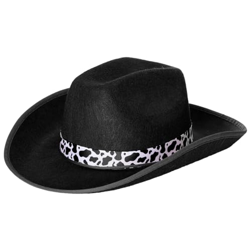 Agoky Erwachsene Cowboyhut Western Cowgirlhut Breite Krempe Sonnenhut Strandmütze Australienhut Cosplay Fasching Zubehör Schwarz One Size Agoky Erwachsene Cowboyhut Western Cowgirlhut Breite Krempe Sonnenhut Strandmütze Australienhut Cosplay Fasching Zubehör Schwarz One Size von Agoky