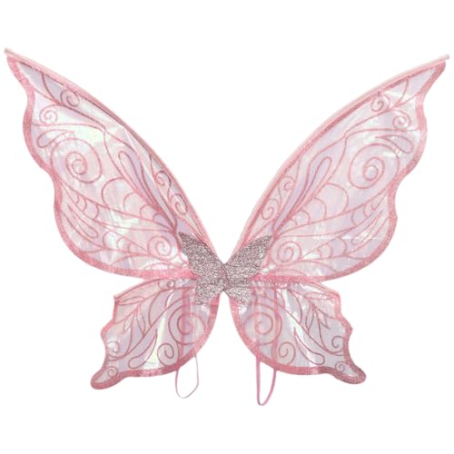 Agoky Fee Kostüm Set für Frauen und Mädchen Fee Schmetterling Flügel Blumengirlande Zauberstab & Elfenohren Rosa One Size Agoky Fee Kostüm Set für Frauen und Mädchen Fee Schmetterling Flügel Blumengirlande Zauberstab & Elfenohren Rosa One Size von Agoky