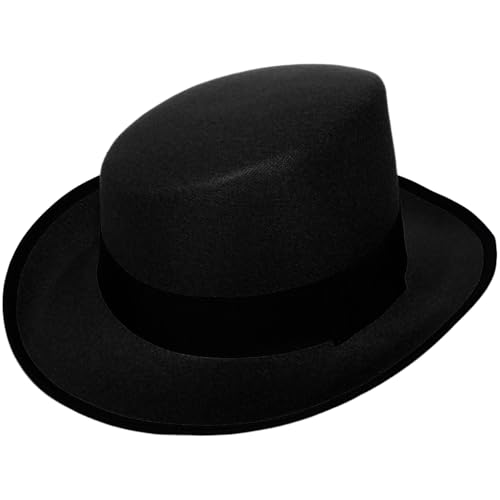 Agoky Gentleman Filzhut Viktorianischer Zauber Zylinderhut Für Halloween Magier Karnevalsparty Schwarz Einheitsgröße Agoky Gentleman Filzhut Viktorianischer Zauber Zylinderhut Für Halloween Magier Karnevalsparty Schwarz Einheitsgröße von Agoky