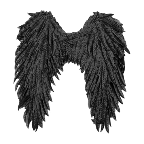 Agoky Glänzende Metallische Federflügel Folien Girlanden Stirnband Engel Kostüm Zubehör Für Halloween Party Typ 3 Einheitsgröße von Agoky
