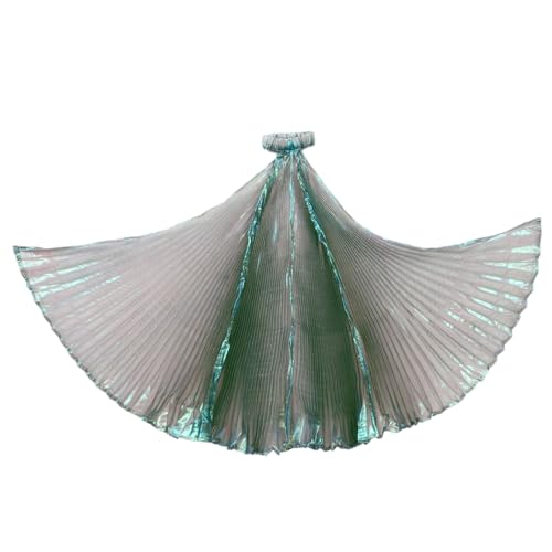 Agoky Glitzeriges Ägyptisches Professionelles Bauchtanzkostüm Flügel Mit Fingerösten Anbetungstanz Flügel Schwarz 75cm von Agoky