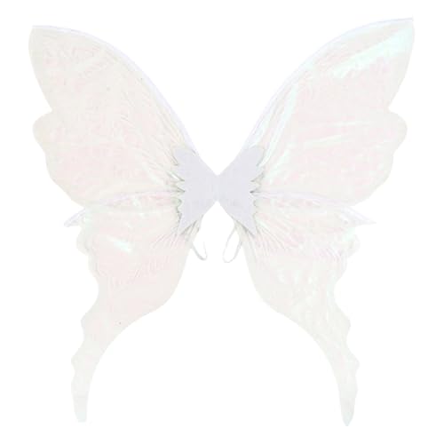 Agoky Glitzernde Schmetterlingsflügel und Blumenkrone, Elfenohren, Feenstab, Halloween-Cosplay-Kostüm-Accessoires Weiß Einheitsgröße Agoky Glitzernde Schmetterlingsflügel und Blumenkrone, Elfenohren, Feenstab, Halloween-Cosplay-Kostüm-Accessoires Weiß Einheitsgröße von Agoky