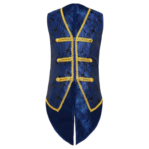 Agoky Kinder Viktorianische Weste Mädchen Jungen Ärmellose Anzugweste Vintage Blumen Stickerei Mittelalter Renaissance Waistcoat Steampunk Oberbekleidung Cosplay Outfits Königsblau 170 Agoky Kinder Viktorianische Weste Mädchen Jungen Ärmellose Anzugweste Vintage Blumen Stickerei Mittelalter Renaissance Waistcoat Steampunk Oberbekleidung Cosplay Outfits Königsblau 170 von Agoky