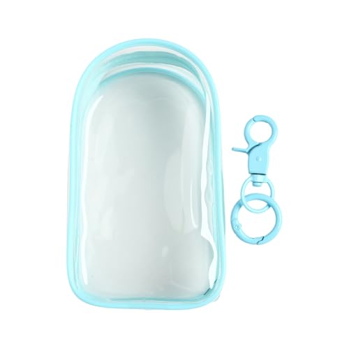 Agoky Klare Figurendisplaytasche Tragbare Puppenaufbewahrungstasche Hängendes Etui Blind Boxen Organizer Sky Blue 17.2 * 11.5cm One Size von Agoky