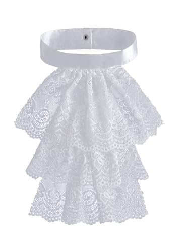 Agoky Kolonialer Spitzenkragen Gerüschter Falscher Kragen Spitzenjabot Kragen Und Manschetten Für Renaissancethemenparty 1 Stück Kragen Einheitsgröße Agoky Kolonialer Spitzenkragen Gerüschter Falscher Kragen Spitzenjabot Kragen Und Manschetten Für Renaissancethemenparty 1 Stück Kragen Einheitsgröße von Agoky