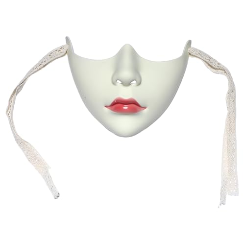Agoky Schönheit Halbgesichtsmaske Mit Flügeldekor Mechanische Maske Cyberpunk Maskerade Masken Beige 1 Einheitsgröße von Agoky