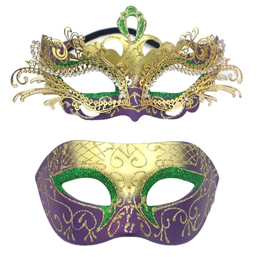 Agoky Venezianische Maske mit Stock Gesichtsmasken Glänzend Maskerade Maske Sexy Augenmaske Karneval Festival Prom Karneval Party Cosplay Typ D One Size von Agoky