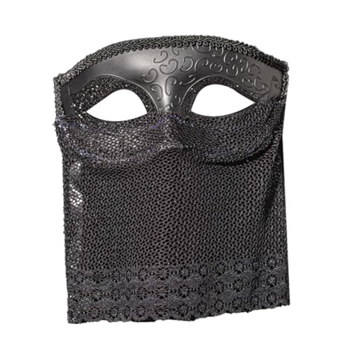 Agoky Vintage Venezianische Maske Halb Gesichtsmasken mit selbst gebundenen Riemen Augemaske Maskerade Maske Fasching Mottoparty Schwarz A One Size Agoky Vintage Venezianische Maske Halb Gesichtsmasken mit selbst gebundenen Riemen Augemaske Maskerade Maske Fasching Mottoparty Schwarz A One Size von Agoky