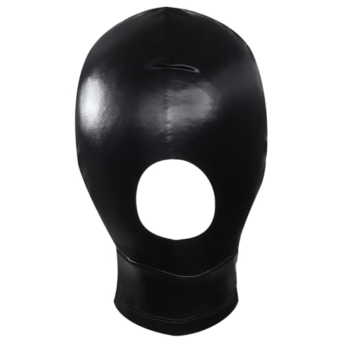 Agoky Vollkopfabdeckung Durchbrochene Gesichtsmaske Kopfbedeckung Dehnbare Balaklava Kapuzen Für Halloween Cosplay Nachtclub Motorrad Schwarz XXL von Agoky