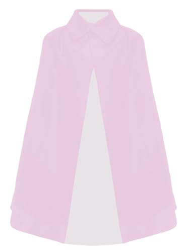 Agoky Zauberer Umhang für Kinder Vampir Umhang Hexenumhang Halloween Zauberer Show Umhang Hell-Pink One Size von Agoky