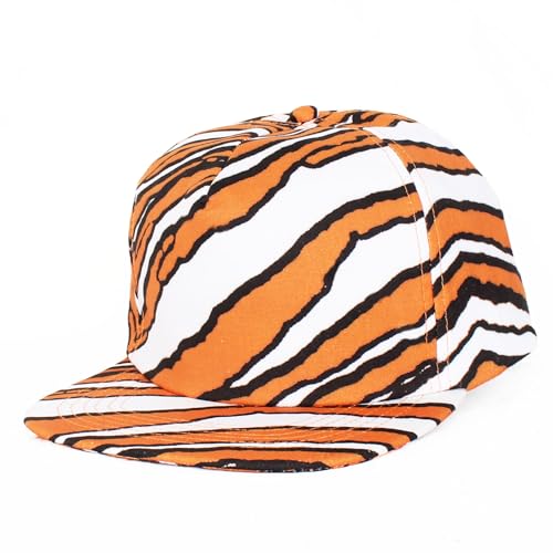 Agora Fresh Prince Snapback Hut Neon 90er Party Cap Kostüm 80er (Tiger) von Agora