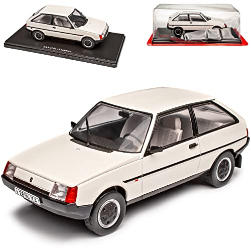 Agostini ZAZ 1102 SAS Tavria Weiss 1987-2011 Mit Sockel 1/24 Modell Auto Modellcarsonline Modell Auto von Agostini