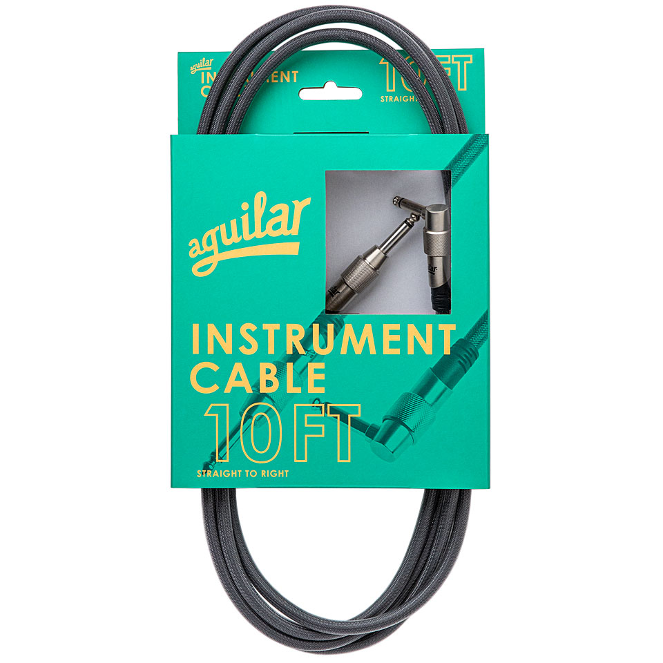 Aguilar 3 m BLK, Klinke/Klinke, Gerade/Winkel Instrumentenkabel Aguilar 3 m BLK, Klinke/Klinke, Gerade/Winkel Instrumentenkabel von Aguilar