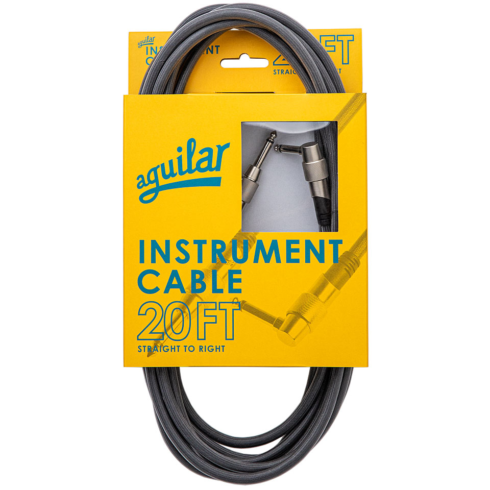 Aguilar 6 m BLK, Klinke/Klinke, Gerade/Winkel Instrumentenkabel Aguilar 6 m BLK, Klinke/Klinke, Gerade/Winkel Instrumentenkabel von Aguilar