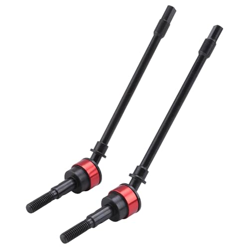 Agwuoetr 1 Paar Edelstahl Cvd Antriebs Welle Vorder Achse RC Teile für Axial Scx10 Crawler RC Auto Rot von Agwuoetr