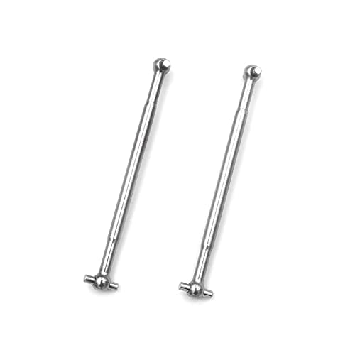 Agwuoetr 2 StüCk Metall Antrieb Welle Dogbone für 1/10 104009 1/12 12402-A 12401 12403 12404 12409 RC Auto Upgrade Teile von Agwuoetr