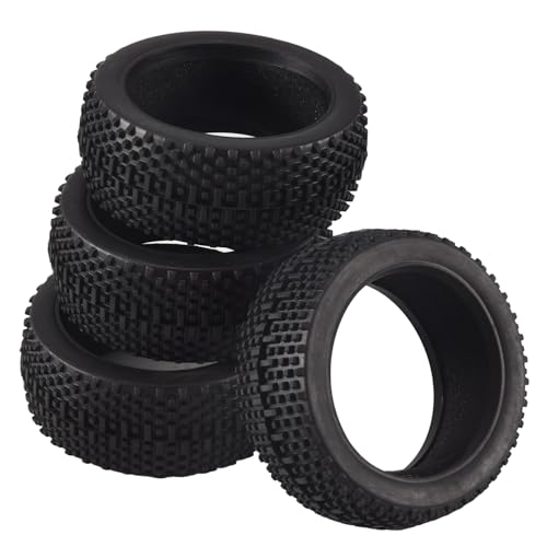 Agwuoetr 4 StüCk 110 Mm 1/8 RC Offroad-Auto-Gummireifen für Redcat MP9 Hobao Upgrade-Teile von Agwuoetr