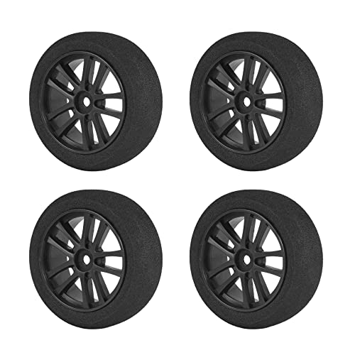 Agwuoetr 4 StüCke 66 Mm Schaumreifen Schwammreifen Felgensatz für 144001 124016 124017 124018 124019 104001 RC Auto Upgrade Teile von Agwuoetr