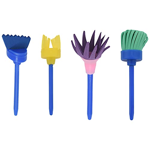 Agwuoetr Schwamm Pinsel Für Kinder, 4Er Packfrüherziehung Zeichnung Malwerkzeuge Set Für DIY Kunst, Besen Agwuoetr Schwamm Pinsel Für Kinder, 4Er Packfrüherziehung Zeichnung Malwerkzeuge Set Für DIY Kunst, Besen von Agwuoetr