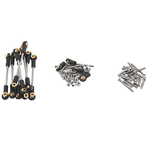 Agwuoetr Upgrade Ersatzteil Metall AufhäNgung Toe VerknüPfung Spurstangen Satz für 1/16 C14 C24 RC Auto Teile von Agwuoetr