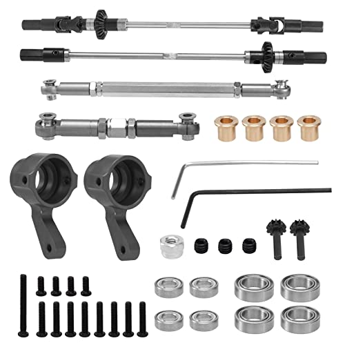 Agwuoetr Upgrade Stahl Getriebe BrüCke Achs Getriebe Lenkugn Schalen Kit für MN D90 D91 MN99 MN99S 1/12 RC Auto Teile, F+R von Agwuoetr