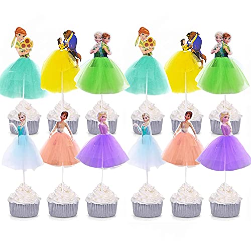 12 Stück Prinzessinnen Tortendeko für Mädchen, Geburtstag, Baby, Kinder, Hochzeit - Cartoon Topper 12 Stück Prinzessinnen Tortendeko für Mädchen, Geburtstag, Baby, Kinder, Hochzeit - Cartoon Topper von Ahaimy
