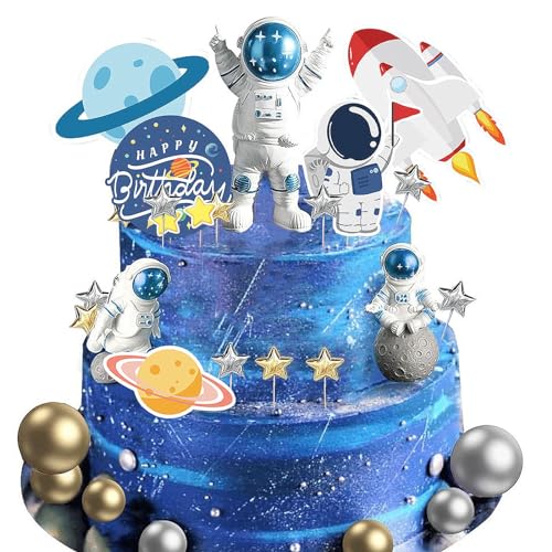 Ahaimy 28 Stück Tortendeko Junge, Tortendeko Astronauten, Weltraum Kindergeburtstag, Space Cupcakes, Astronautenfiguren, Astronautenfiguren, Für Weltraum geburtstag Kinder Party Ahaimy 28 Stück Tortendeko Junge, Tortendeko Astronauten, Weltraum Kindergeburtstag, Space Cupcakes, Astronautenfiguren, Astronautenfiguren, Für Weltraum geburtstag Kinder Party von Ahaimy