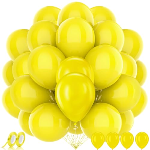 AhfuLife 100 Stück Gelb Luftballons Geburtstag, Helium Luftballons Gelbe, Ballon Premium Girlande für Faschings, Klassenzimmer, Hochzeit, Garten, Honigbiene Party, Abschlussball, Picknick Deko AhfuLife 100 Stück Gelb Luftballons Geburtstag, Helium Luftballons Gelbe, Ballon Premium Girlande für Faschings, Klassenzimmer, Hochzeit, Garten, Honigbiene Party, Abschlussball, Picknick Deko von AhfuLife