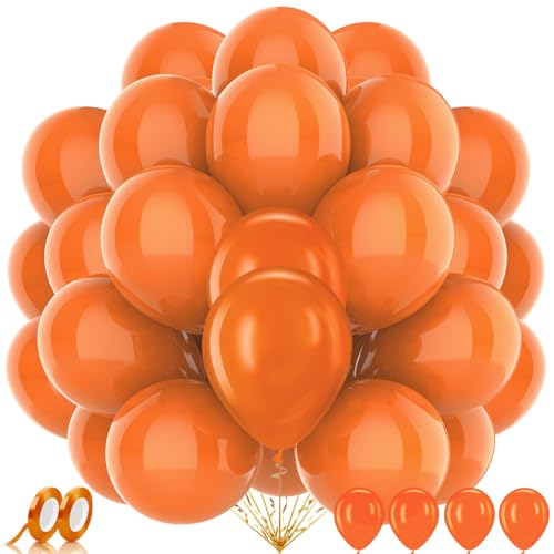AhfuLife 100 Stück Orange Luftballons Geburtstag, Helium Luftballons Orange, Ballon Premium Girlande für Faschings, Klassenzimmer, Hochzeit, Garten, Halloween, Abschlussball Deko AhfuLife 100 Stück Orange Luftballons Geburtstag, Helium Luftballons Orange, Ballon Premium Girlande für Faschings, Klassenzimmer, Hochzeit, Garten, Halloween, Abschlussball Deko von AhfuLife