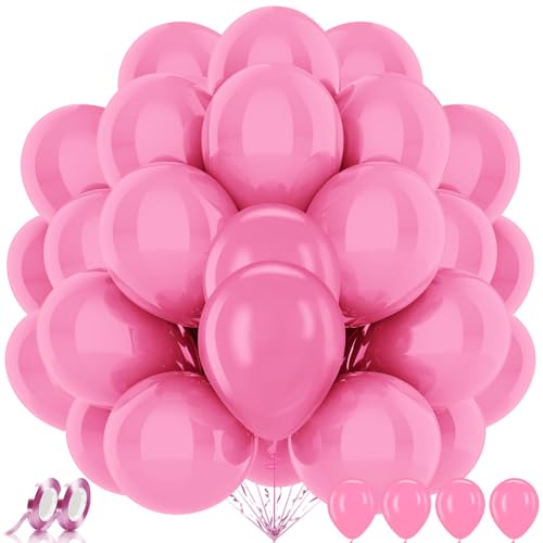 AhfuLife 100 Stück Rosa Luftballons Geburtstag, Helium Luftballons Rosa Premium, Ballon Pink Girlande für Faschings, Klassenzimmer, Hochzeit, Garten, Geburtstagsfeier, Abschlussball Deko AhfuLife 100 Stück Rosa Luftballons Geburtstag, Helium Luftballons Rosa Premium, Ballon Pink Girlande für Faschings, Klassenzimmer, Hochzeit, Garten, Geburtstagsfeier, Abschlussball Deko von AhfuLife