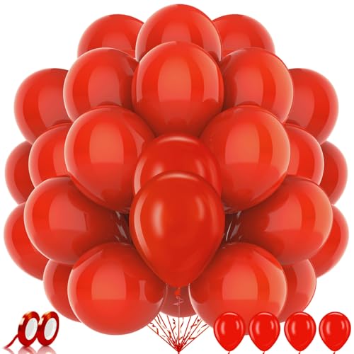 AhfuLife 100 Stück Rote Luftballons Geburtstag, Helium Luftballons Rot, Ballon Red Girlande für Faschings, Klassenzimmer, Hochzeit, Garten, Valentinstag, Weihnachten, Abschlussball Deko AhfuLife 100 Stück Rote Luftballons Geburtstag, Helium Luftballons Rot, Ballon Red Girlande für Faschings, Klassenzimmer, Hochzeit, Garten, Valentinstag, Weihnachten, Abschlussball Deko von AhfuLife