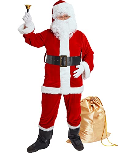 Ahititi Weihnachtsmann Kostüm für Männer Deluxe professioneller Santa-Anzug für Erwachsene Ahititi Weihnachtsmann Kostüm für Männer Deluxe professioneller Santa-Anzug für Erwachsene von Ahititi