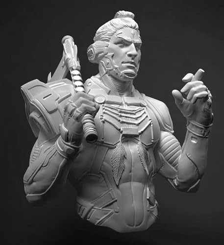 1/10 Sci-Fi Soldat Krieger Harz Büste Modell Bausatz unbemalt und unmontiert Harz Büste Modellteile //F0i6q-4 von Ahowse