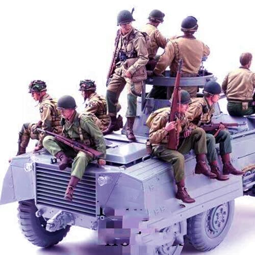 1/16 WWII Tank Soldier Resin Model Kit Unpainted and Unassembled Soldier Resin Model Kit (10 Men, no Tanks) //X9u9S3l von Ahowse