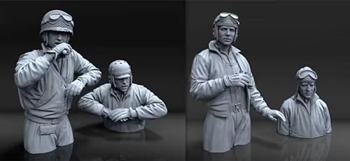1/16 WWII U.S. Tank Soldier Resin Bust Modellbausatz unbemalt und unmontiert Resin Modellteile (4 Männer) //F7i3q-5 von Ahowse