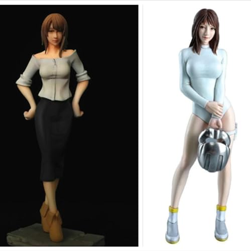 1/20 Sci-Fi Agent Woman Warrior Resin Model Kit Unbemalt und unmontiert Resin Modellteile (2-Personen) // 7V0K-17 von Ahowse