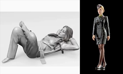 1/20 Sci-Fi Agent Woman Warrior Resin Model Kit Unbemalt und unmontiert Resin Modellteile (2-Personen) // 7V0K-4 von Ahowse