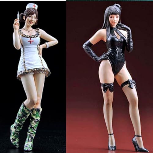 1/20 Sci-Fi Agent Woman Warrior Resin Model Kit Unbemalt und unmontiert Resin Modellteile (2-Personen) // 7V0K-5 von Ahowse