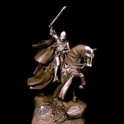 1/24 Ancient European Crusader Knight Warrior Resin Modellbausatz Unbemalte und unmontierte Figur Resin Modellbausatz // L6y2T3 von Ahowse