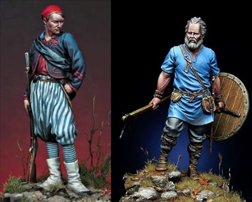 1/32 Ancient European Samurai Soldier Resin Model Kit Unbemalt und unmontiert Figur Resin Model Kit (2 Figuren) // J6Y3T4 von Ahowse