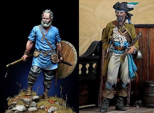 1/32 Ancient European Samurai Soldier Resin Model Kit Unbemalt und unmontiert Figur Resin Model Kit (2 Figuren) // J6Y3T5 von Ahowse