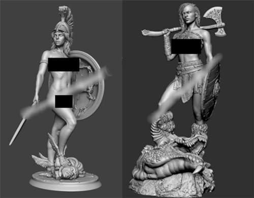 1/32 Ancient Tribal Female Warrior Soldier Resin Model Kit Unbemalt und unmontiert Figur Resin Model Kit (2 Figuren) // J6Y4T10 von Ahowse