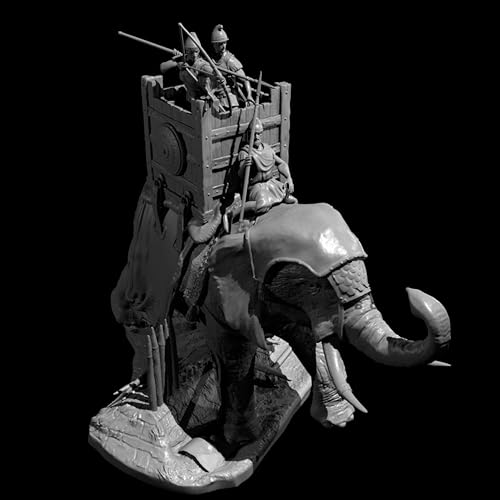 1/35 Ancient European Samurai Resin Model Kit Unpainted and Unassembled Figure Resin Model Kit w/Elephant //X0c1R von Ahowse